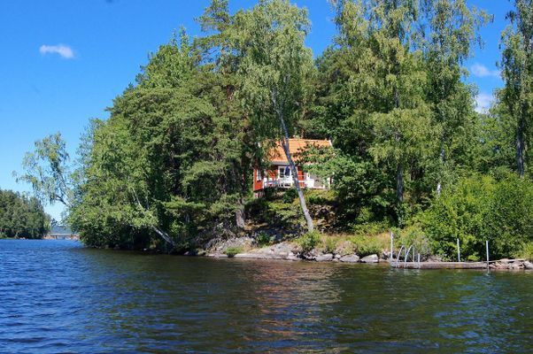 Sjöstuga vid Bunn, Gränna - egen brygga och båt