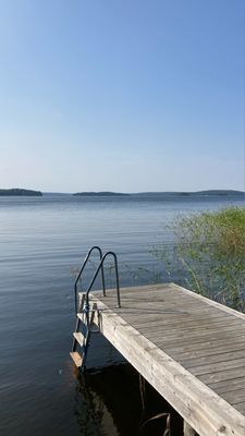 Ta ett dopp från bryggan