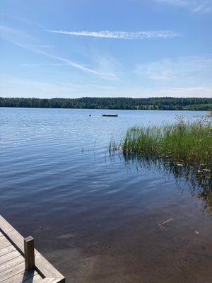 Badställe vid sjön