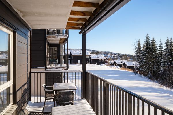 Bild på utsikt från balkong