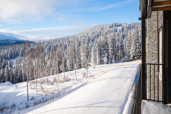 Bild på utsikt från balkong