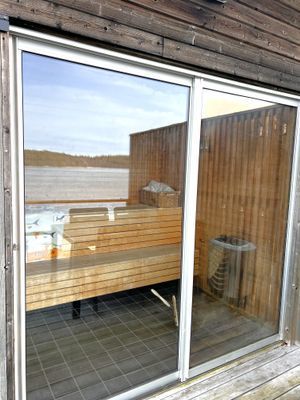 Tillgång till bastu vid havsviken