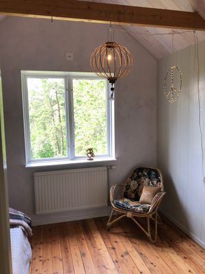 Ett sovrum övervåning