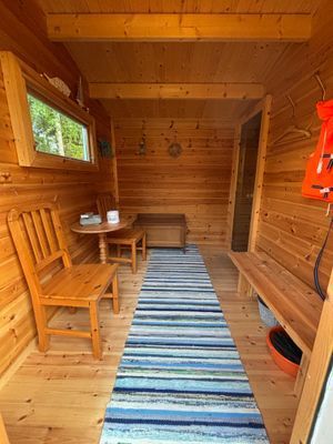 Stuga med sjöläge och bastu - Bild 12