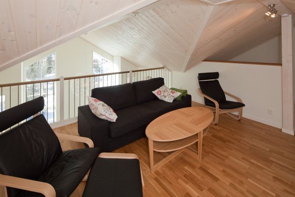 Loft med TV rum