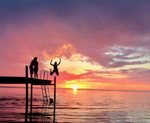 Kvällsdopp Byxelkroks badplats