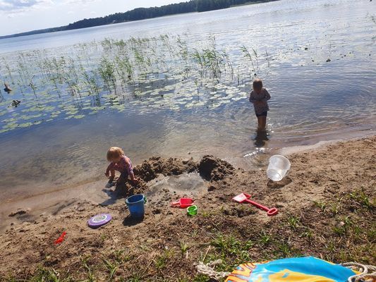 En av två stränder