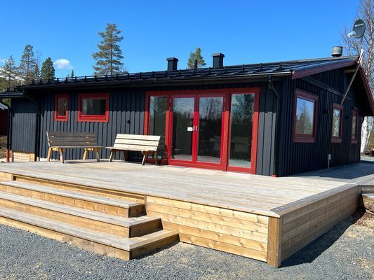 Mysig fjällstuga