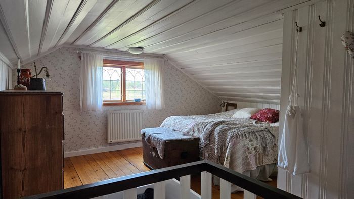 Sovrum 1 med dubbelsäng