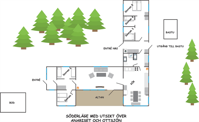 Stor mysig fjällstuga i ottsjö - Bild 15