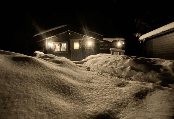 Stor mysig fjällstuga i ottsjö