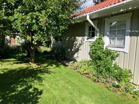 Stuga med veranda i Röstånga