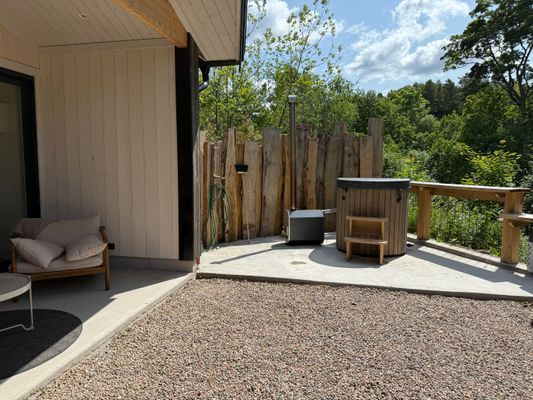 Arkitektritat Tinyhouse i Bohuslän med havsutsikt. - Bild 26