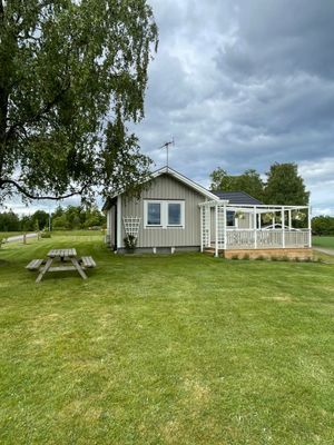 Mysigt hus med utsikt mot Bolmen