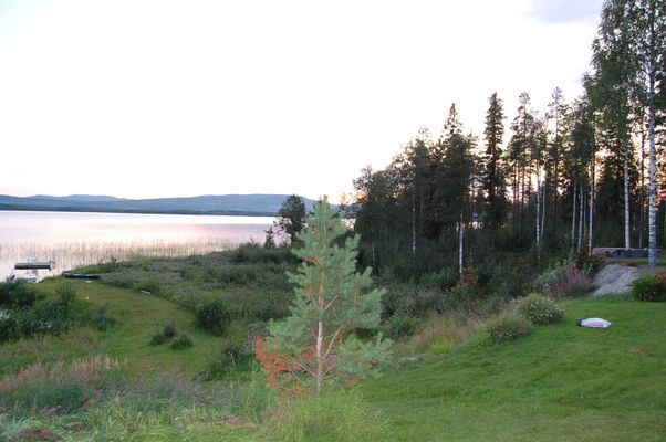 Stuga i söderläge med egen badstrand
