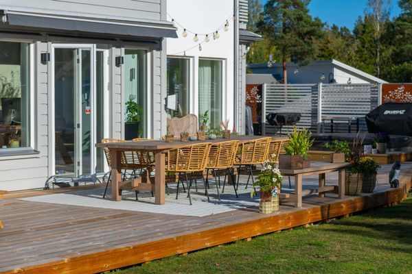 Hyr denna stuga i Trosa på 210 m². 8-10 sängplatser. 21 000 - 24 500 kr per vecka. Se bilder och tillgänglighet här.