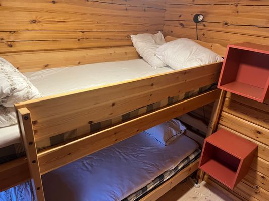 Sovrum med våningsäng