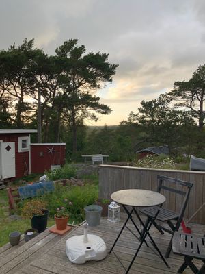 Stuga med utsikt utanför Göteborg