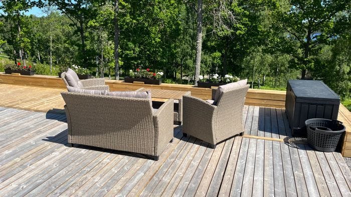Stuga och bastu med privat badplats - Bild 8