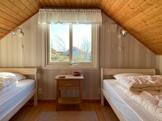 Sovrum 2 med två sängar