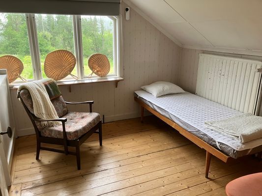 Rum i söderläge, mörkläggnings rullgardin.