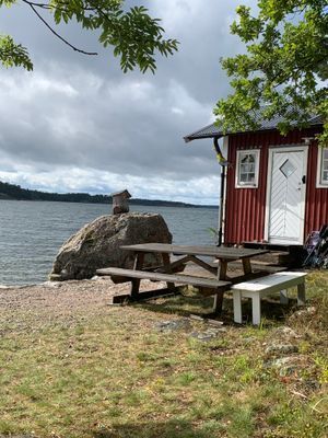 Uteplats vid Sjöstugan