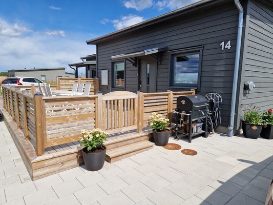 Nybyggt parhus i Mörbylånga på Öland.