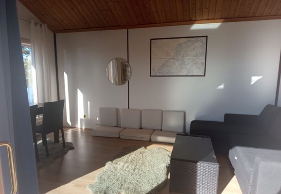 Rum med bäddsoffa för 2