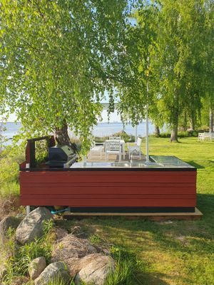 Utekök m granithäll