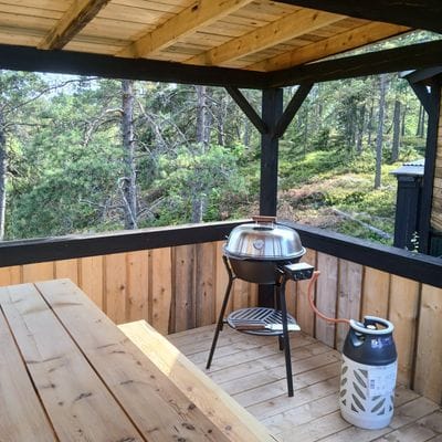 8 kantig kåta med terass - Bild 9