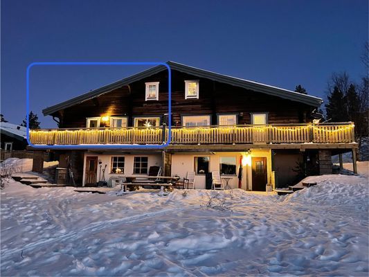 Nyrenoverat med västervy vid längdspåret (Böv)