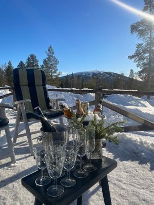 Fjällstuga m öppenspis & vedeldad bastu - Bild 6