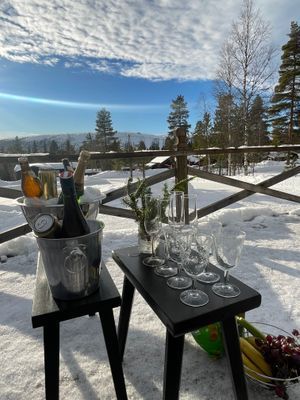 Fjällstuga m öppenspis & vedeldad bastu - Bild 8