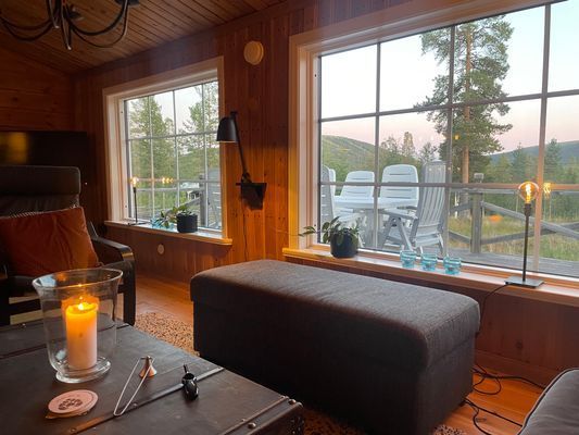 Fjällstuga m öppenspis & vedeldad bastu - Bild 18