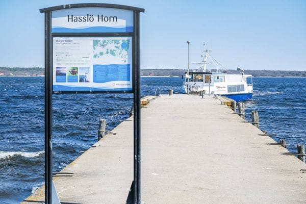 Båtpendel Hornbryggan. Hasslö - Karlskrona.