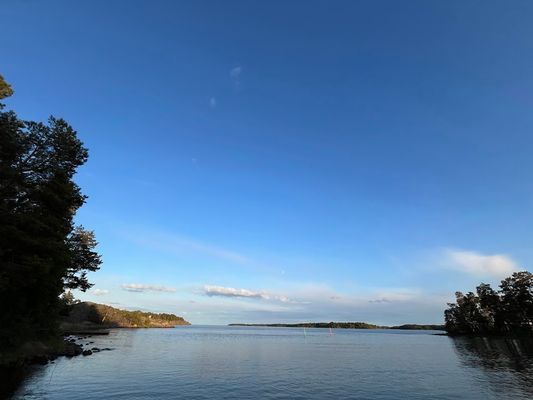 Utsikt från egen brygga