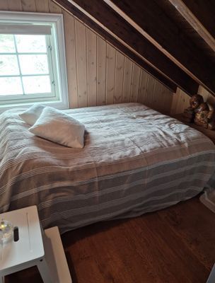 Sovrum 3. Dubbelsäng 150 cm , övre plan