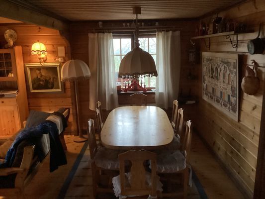 Älvutsikt Sälen, rustik brun stuga - Bild 10