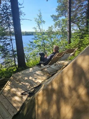 Bo i kåta på egen ö i Alsensjön - Bild 2
