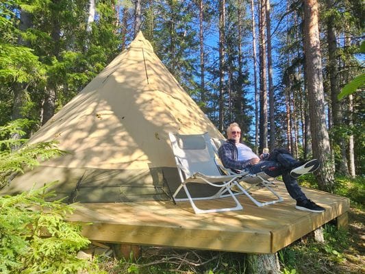 Bo i kåta på egen ö i Alsensjön - Bild 7