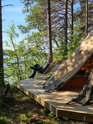Bo i kåta på egen ö i Alsensjön - Bild 11