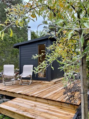 Stuga på Rådmansö med ny vedeldad bastu - Bild 7