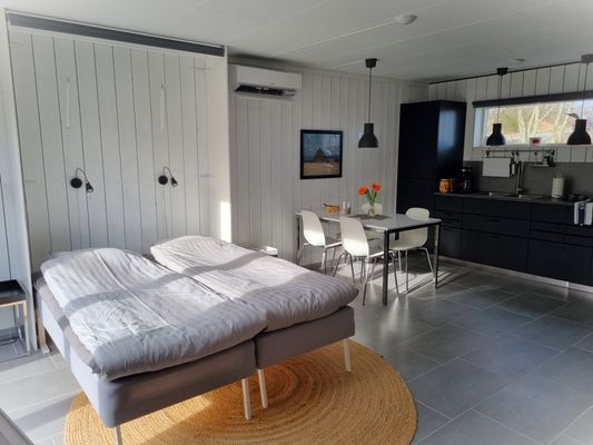 Allrum med sängar nedfällda