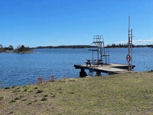 Hopptorn vid badplatsen