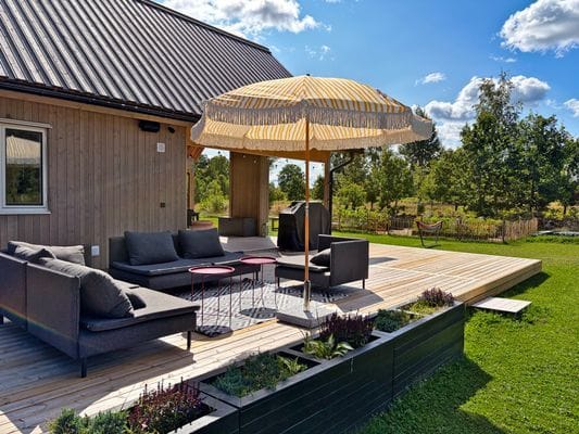 Nybyggt sjönära hus i Småland med bastu - Bild 28