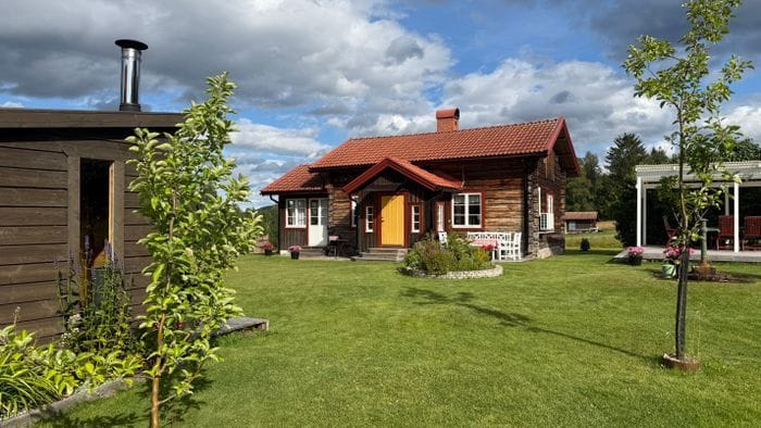 Mysig stuga i Gopshus längs Vasaloppsspåren