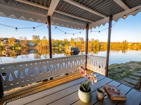 Villa vid vattnet med egen brygga & stor terrass - Bild 23