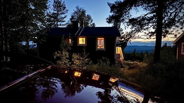 Mysig 4-bäddsstuga i skidområde Långberget, Branäs