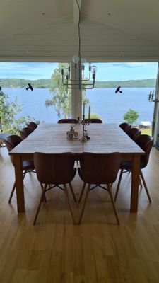 Vacker utsikt från matrum