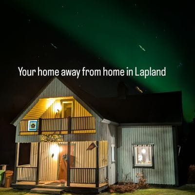 Hus i norra Lappland nära Torneälven/Kalixälven